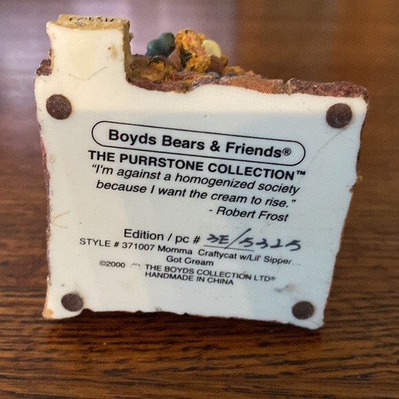 Boyd’s Bears & Friends Figurine. Limited Edition “Got Cream” - Picture 6 of 6